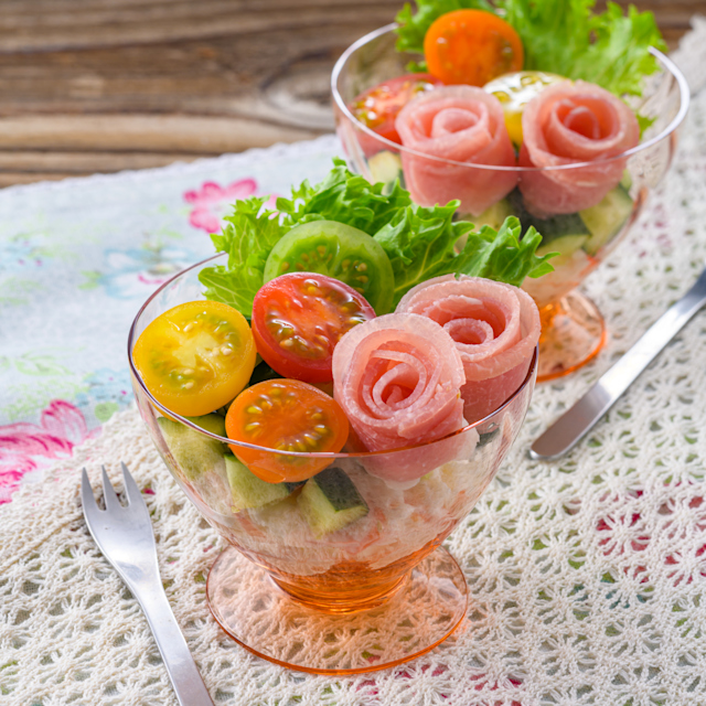 ハートの巻き寿司