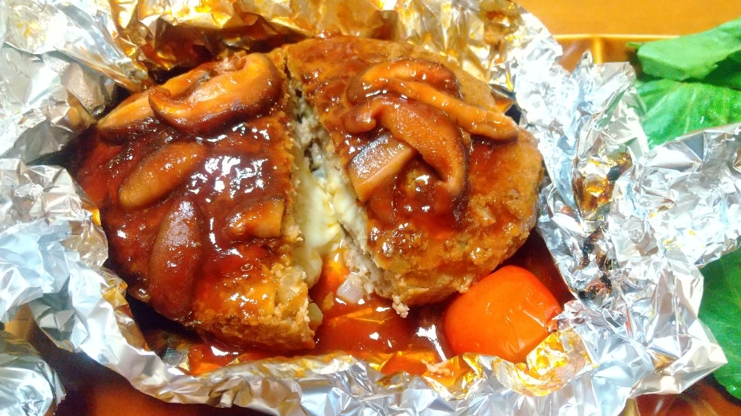 ホイル包みハンバーグ