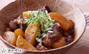 牛肉と大根の和風煮込みレシピ