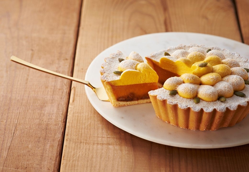 オーブンなしで簡単！ パンプキンプリンタルト