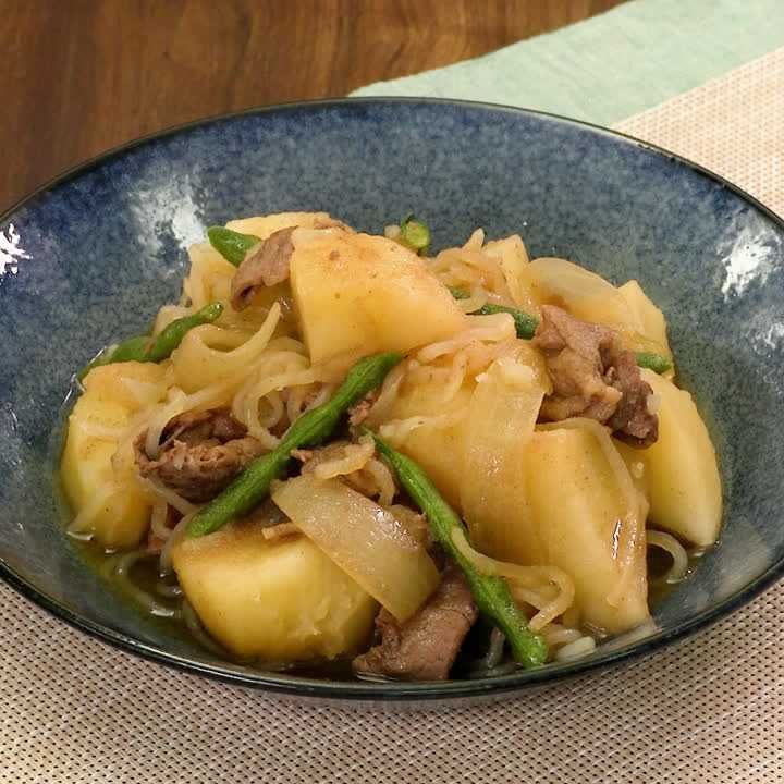 鶏肉とナスのめんつゆ甘辛炒め