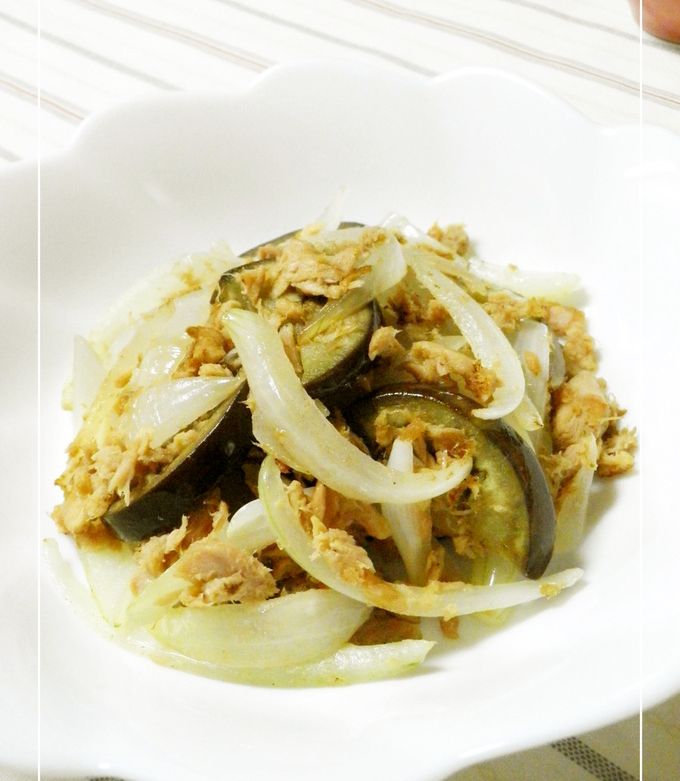 レンチンで1発♪ナスとツナのポン酢和え *´∀｀*