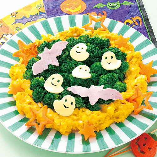 ひとくちモッツァのかぼちゃサラダ～ハロウィンVer.～レシピ森永乳業の乳でひろがる！アイデアレシピ森永乳業株式会社