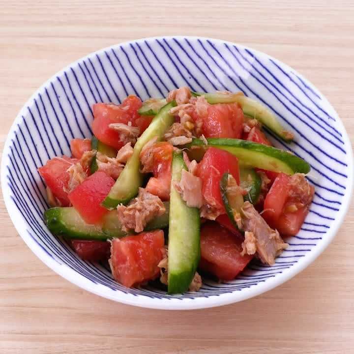 おつまみにピッタリ♪簡単美味しい ツナケッパーのトマトサラダmieuxkanon＊