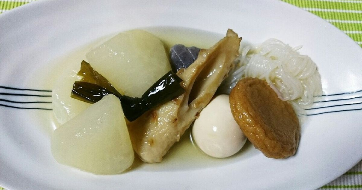 おでんの大根 - 味をたっぷり浸みこませて黄金色にする作り方