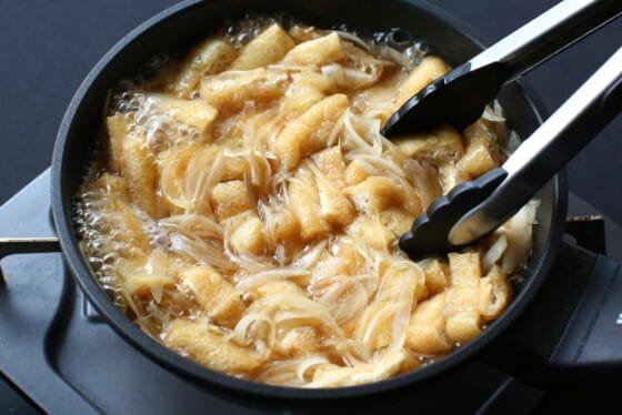 油揚げの卵とじ