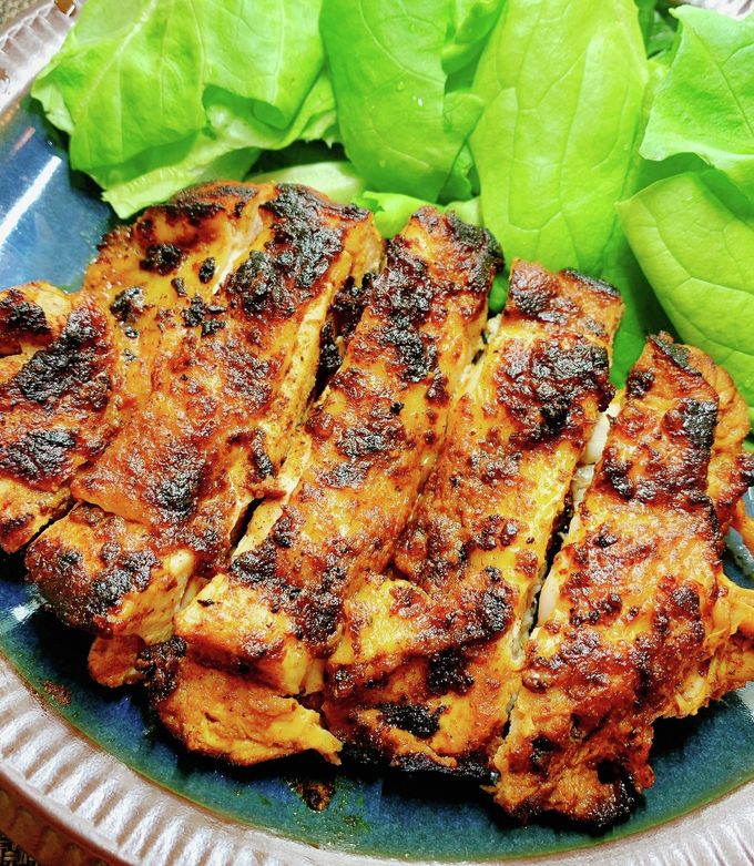 ささみのタンドリーチキン風焼き鳥、フーディストノート連載 - 魚料理と簡単レシピ