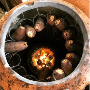 品焼き芋壺 石付きすぐに使えます 感動の甘さをご家庭