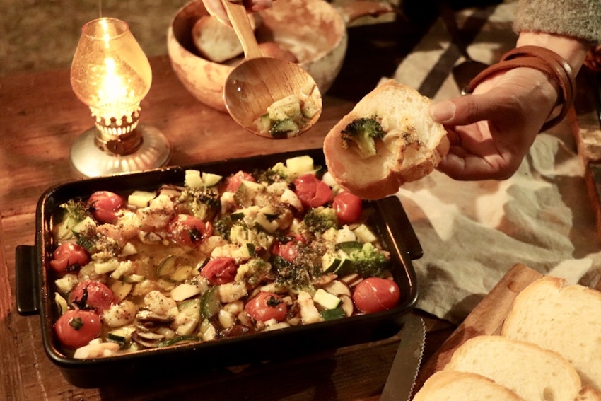 たこのアヒージョ