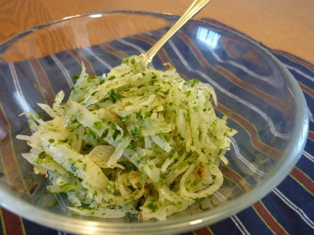 おつまみにもお弁当のおかずにも青のり風味のフライド大根