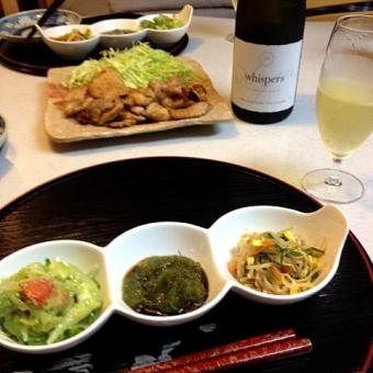 先付け三種盛り