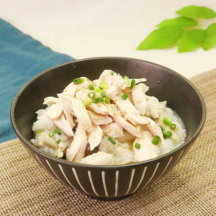 おかわりが止まらない♡激うま♡参鶏湯風中華粥♡