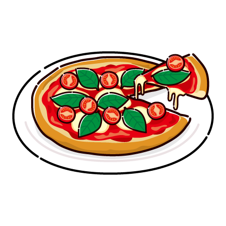 宅配ピザイラスト無料イラスト・フリー素材なら「イラストAC」