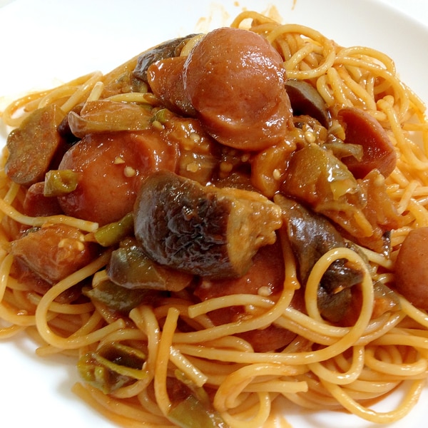 鉄板焼き風ナポリタン