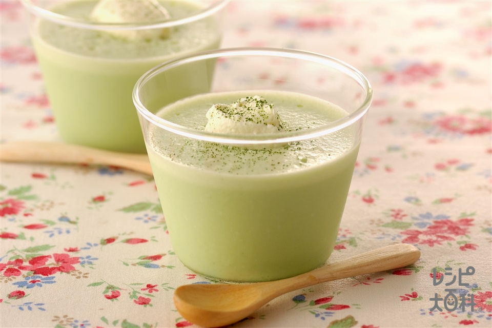 季節限定「黒蜜抹茶プリン」