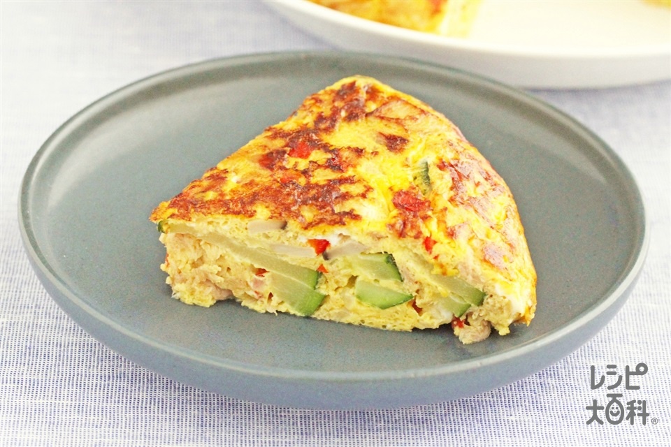 ふわっふわスパニッシュオムレツ 耐熱容器×レンジで簡単♪