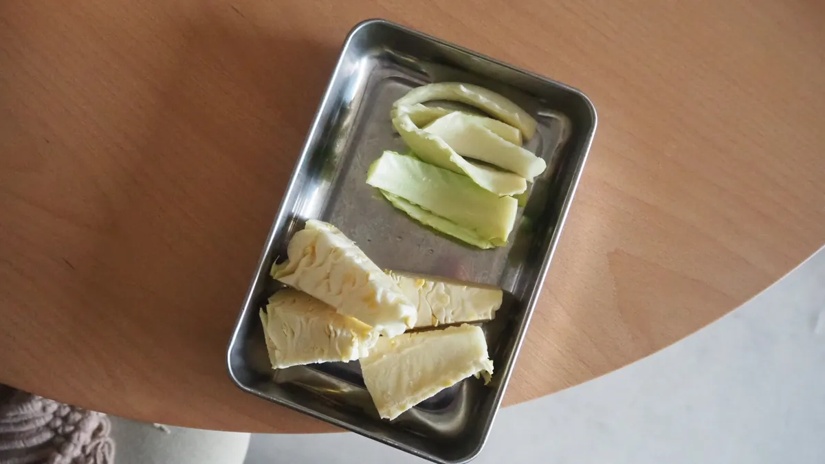 キャベツの芯deにせメンマ