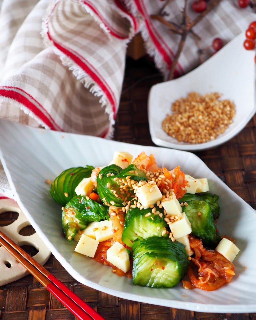 やめられない、止まらない〜っ！！コクうま濃厚〜♡『きゅうりとクリームチーズのわさび醤油あえ』 : 作り置き＆スピードおかず de おうちバル〜yuu's stylish bar〜 Powered by ライブドアブログ