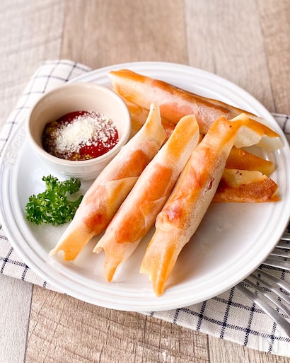 春巻きの皮で 長ねぎと大葉の揚げ巻き