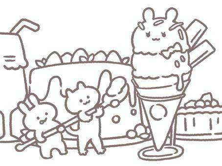 食べ物のぬりえ 幼児・小学生用 6歳以上 とてもむずかしい 無料ダウンロード学習プリント.com