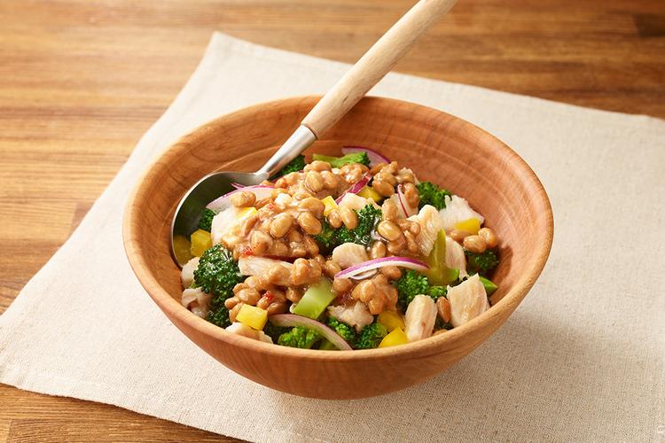 納豆とトマトのガーリックパスタレシピはごろもフーズ