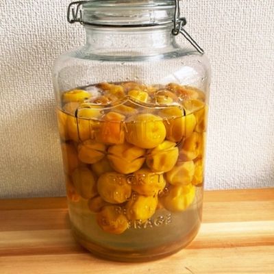 らっきょう酢で美味しい甘い梅干しの作り方