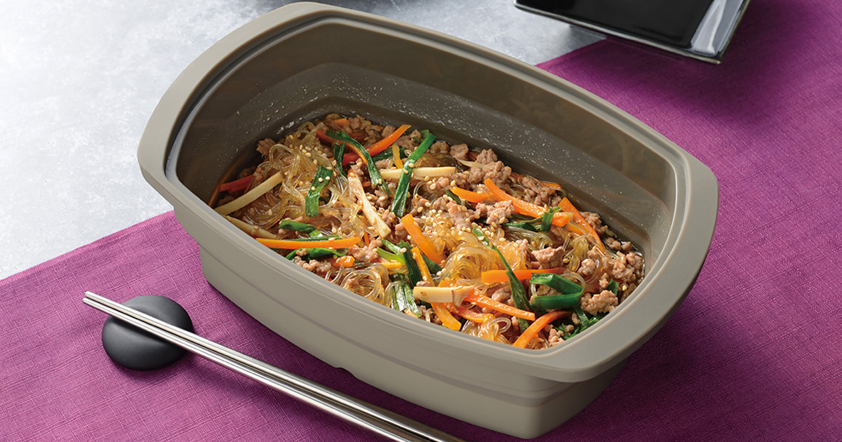 牛肉とピーマンのチャプチェ風