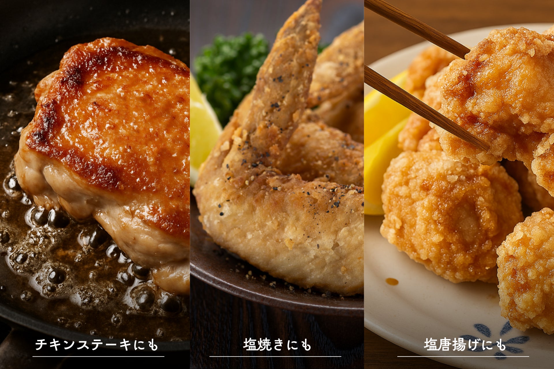 子どもが大好き！鶏もも肉の塩焼き