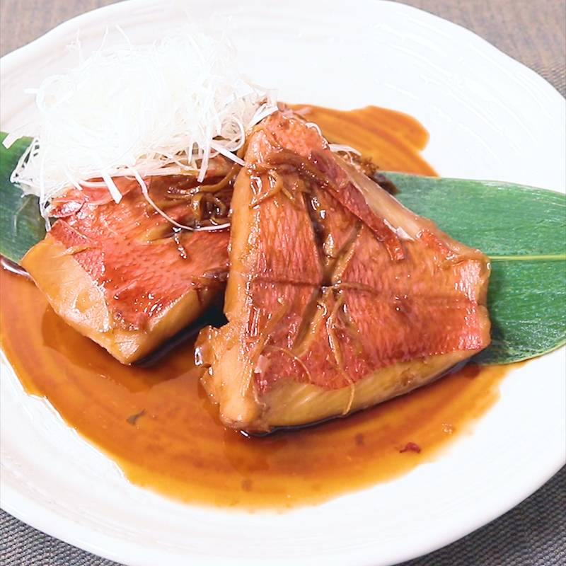 カワハギ煮付け