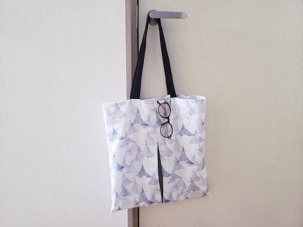 エコバッグ★レジ袋型ＭＬの作り方裏地付きハンドメイド