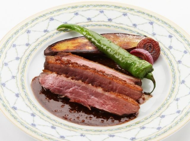 鴨胸肉のローストドゥ・シエル