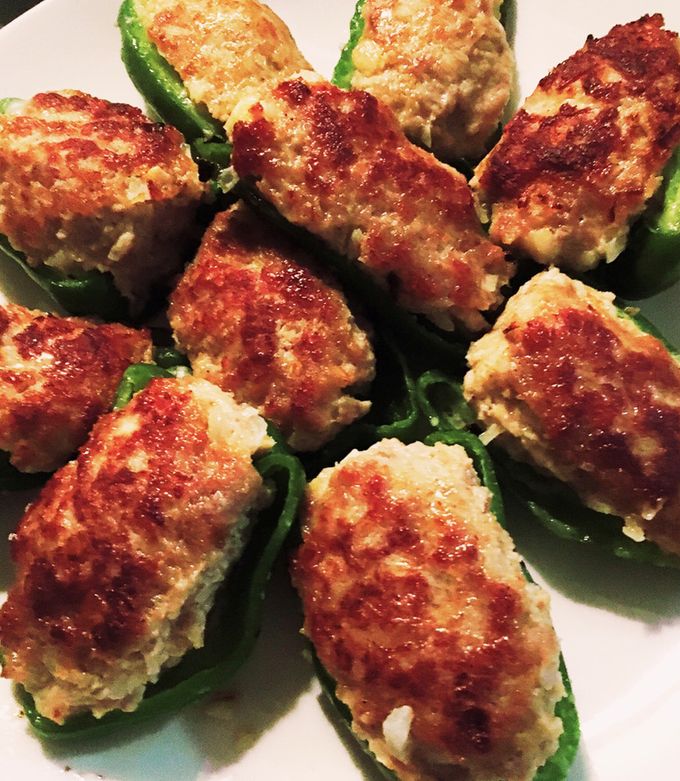 ピーマンの肉詰め