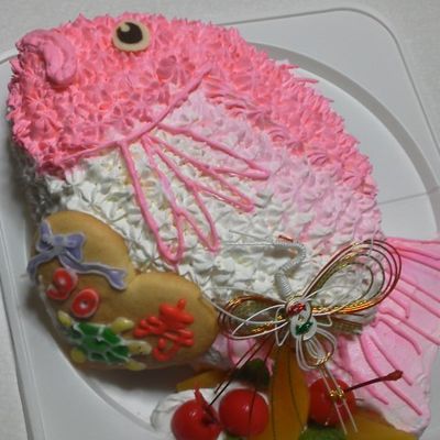 ブラックバス魚立体ケーキｵﾘｼﾞﾅﾙｹｰｷ『おぐに』電車・車・ｷｬﾗｸﾀｰ・似顔絵ｹｰｷ宅配通販