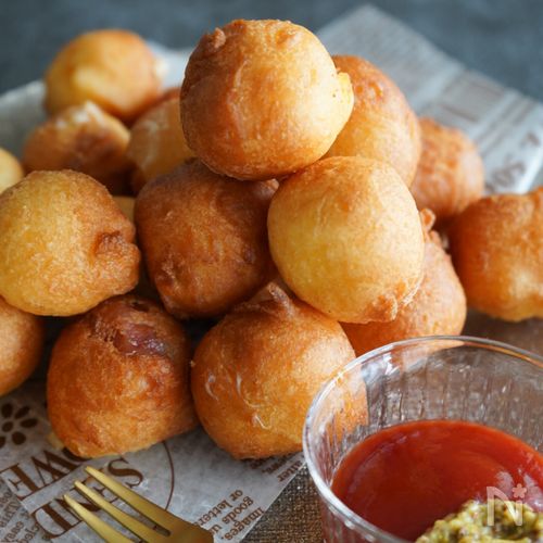 レンジで作る油不使用のヘルシーアメリカンドッグMyフードコンテナ－で作る「保存調理」レシピレシピサーモス