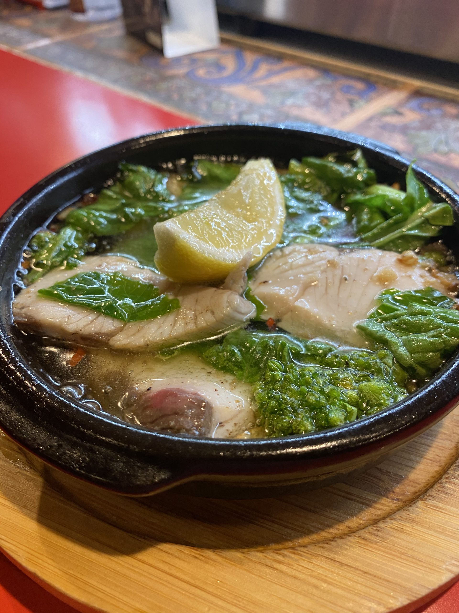 ヒラマサのアラのレンジ焼き : Minha Praia