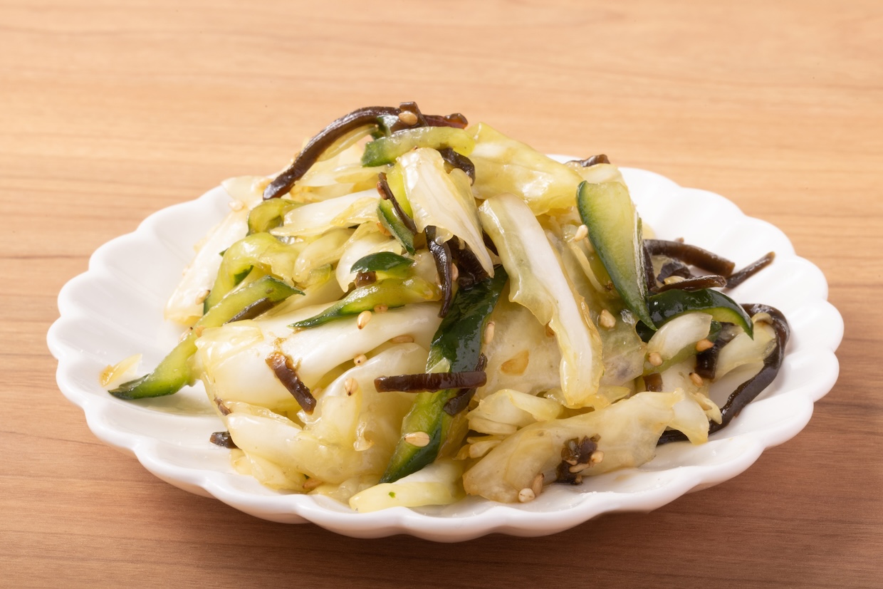 ちぎりキャベツの簡単中華風サラダ