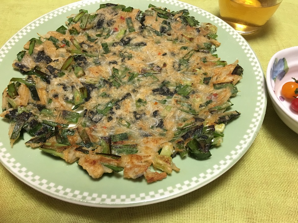 おからチヂミ ビジジョン レシピ チヂミっていうよりお焼きかもエスニック料理ブログ