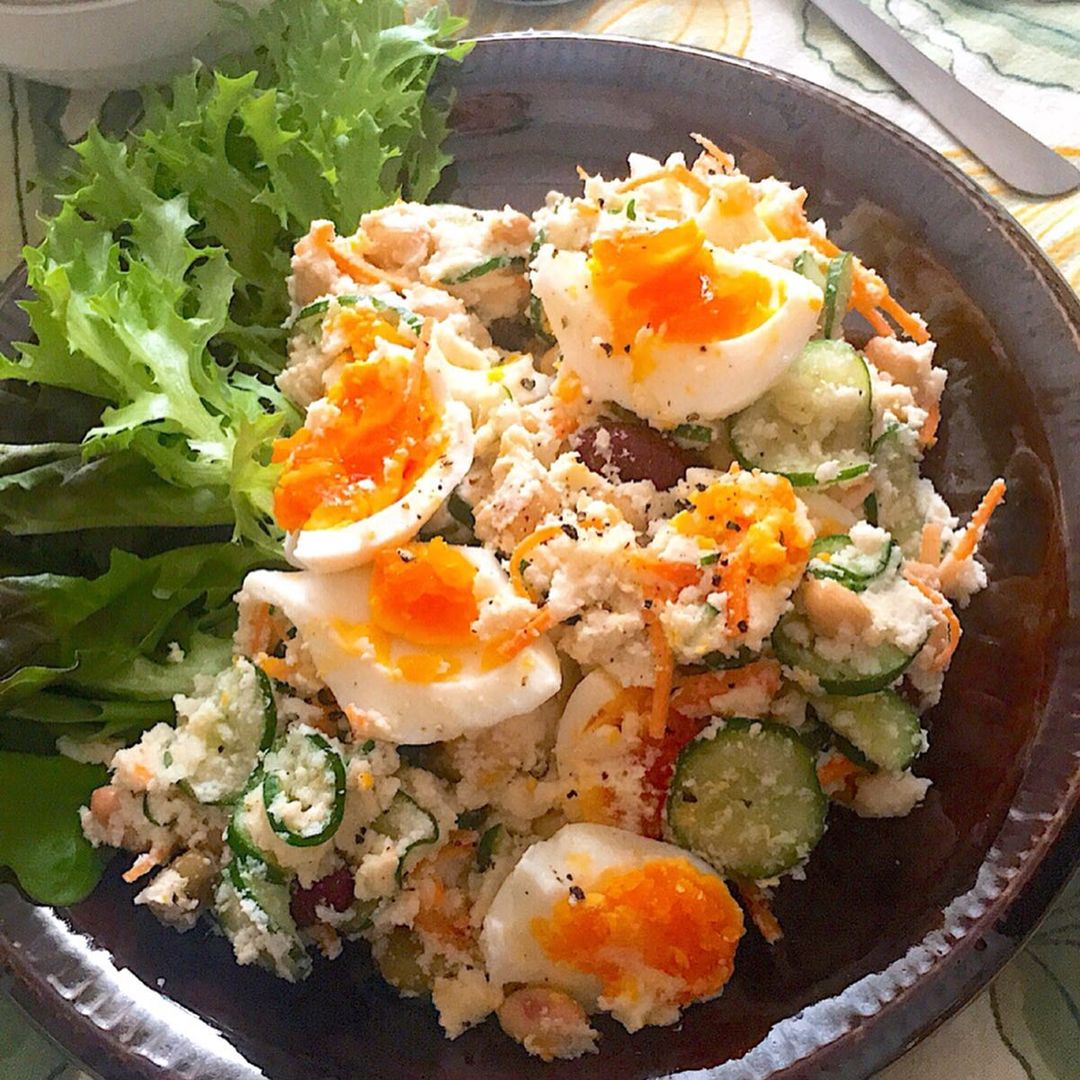 ごま味噌マヨネーズのおからサラダ六甲バター株式会社給食レシピ学校給食用食品メーカー協会