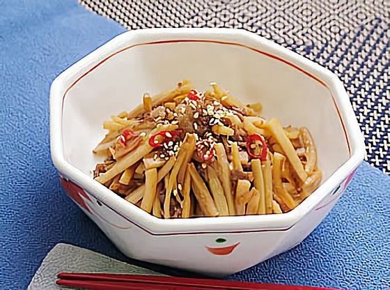 高野豆腐と海老の煮物