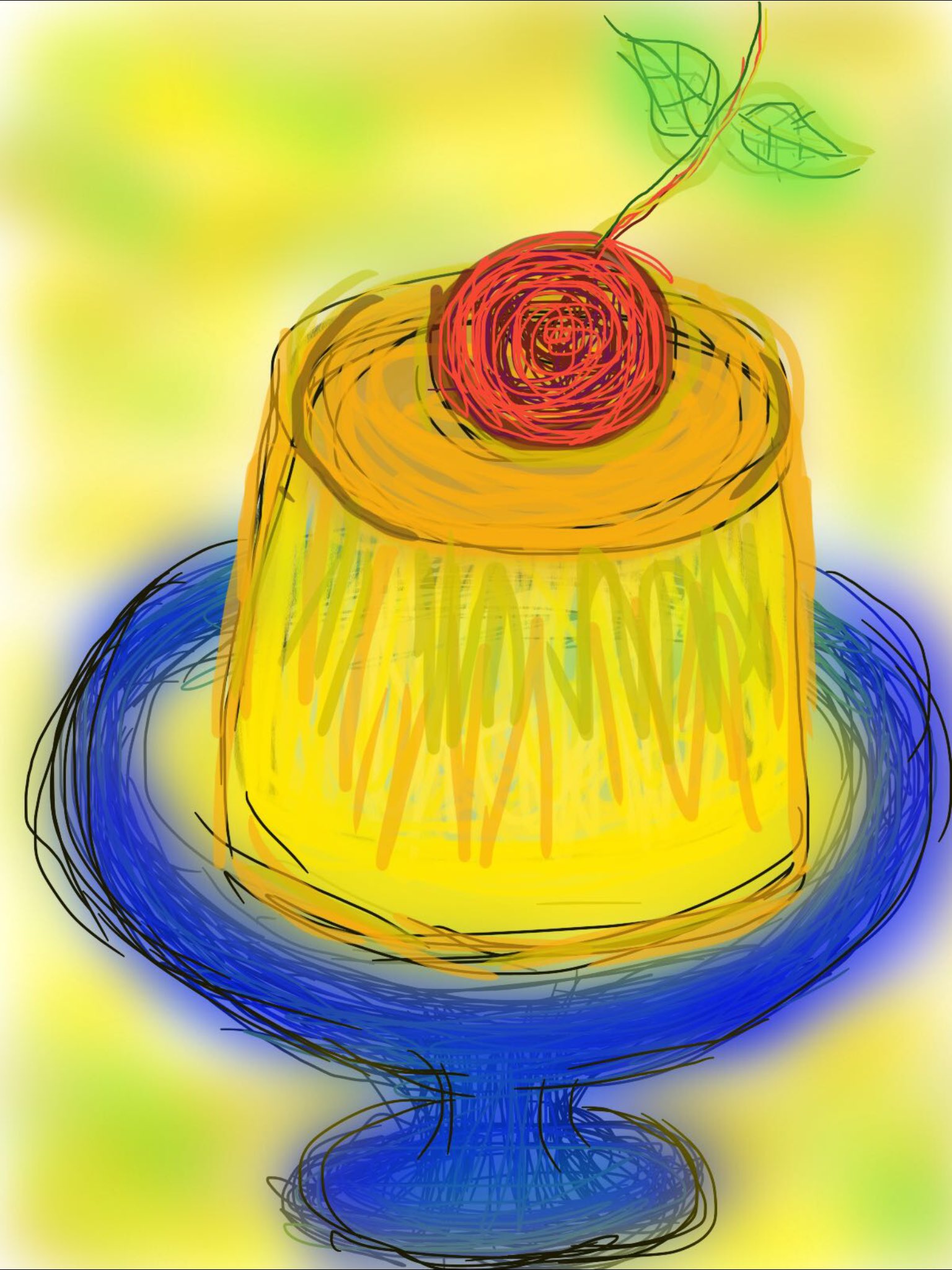 プリン さくらんぼ– イラストせんせい使いやすいフリー素材集