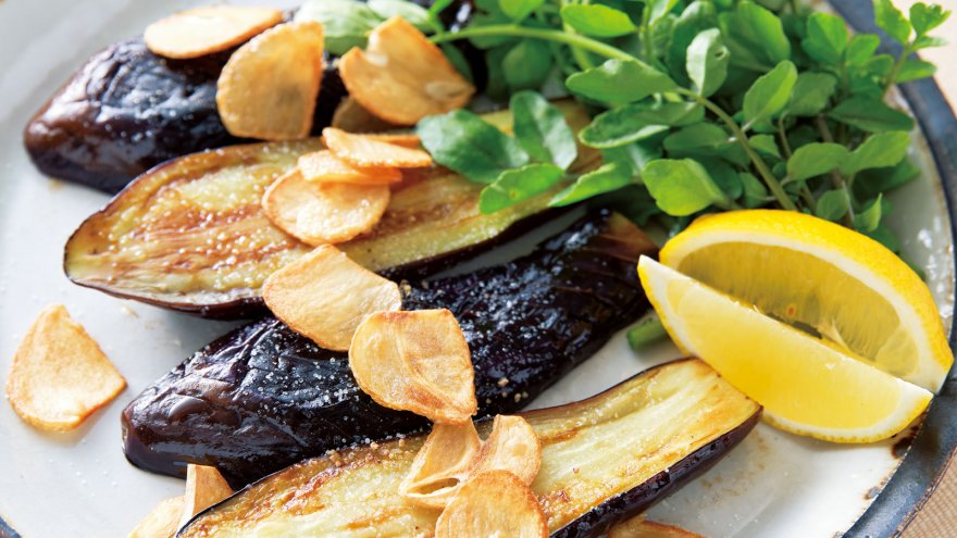 水ナスのステーキ