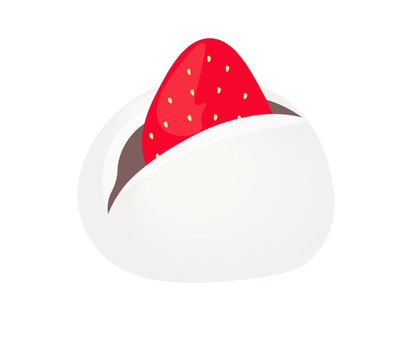 イチゴ大福のイラスト商用OKの無料イラスト素材サイト ツカッテ