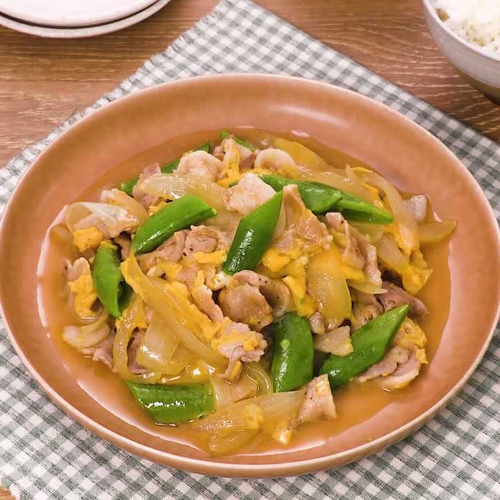 豚バラ薄切り スナップエンドウTikTok