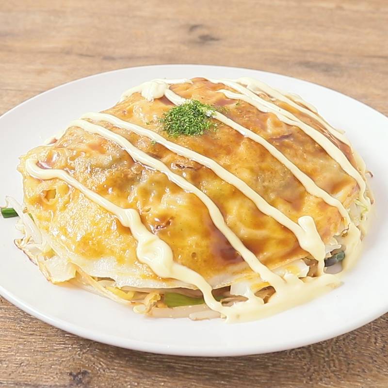 卵なしで作る簡単お好み焼き