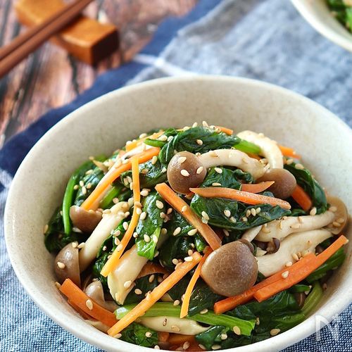 作り置き♡にんじんとしめじのしりしり