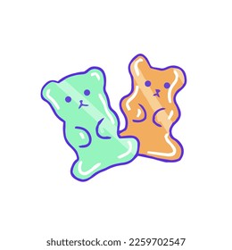 グミ デコパーツ キャンディー ネイルアート 星形 ハート形 可愛い デコ材料 デコ素材 素材 DIY