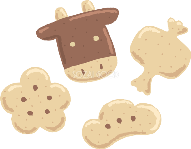クッキーのイラストかわいいフリーアイコン・イラストの無料素材サイトフリーペンシル