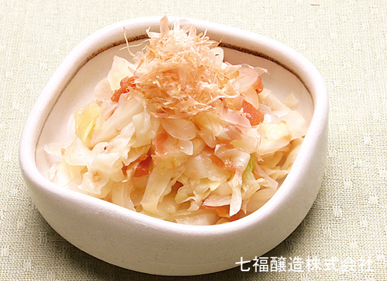 キャベツの芯の甘酢づけ