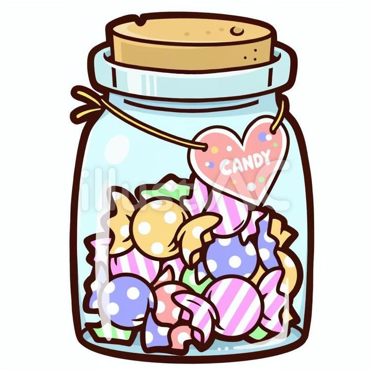 牛乳瓶入りキャンディー ステッカー1枚付き