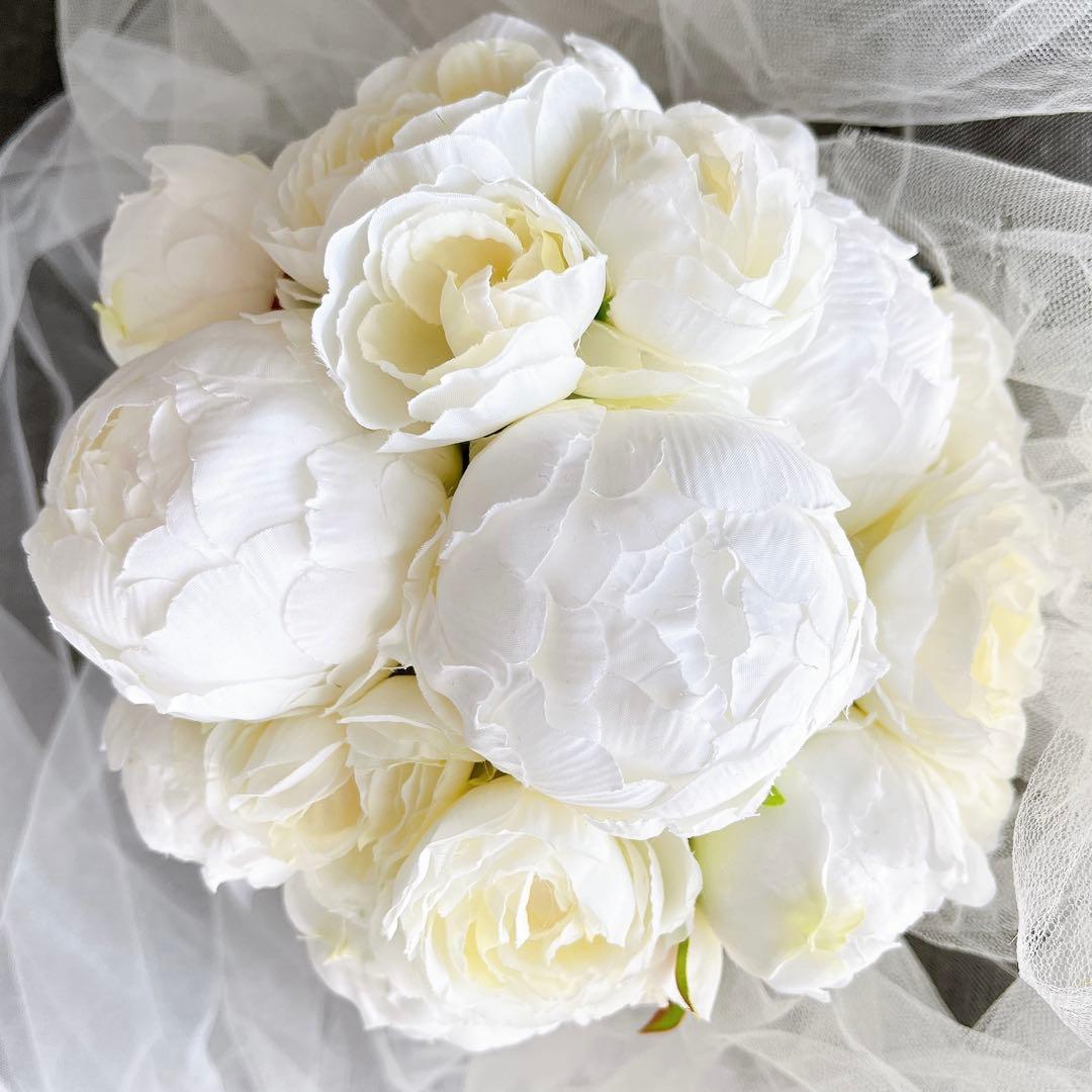 SPECIAL ５月限定 芍薬と季節のお花のキャスケードブーケ ADVANCE垂れ下がる流れの美しいブーケレッスン